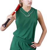 Women's Cool Mock Sleeveless Softball Jerseys