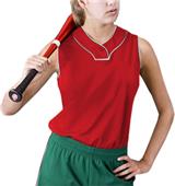 Women's Cool Mock Sleeveless Softball Jerseys