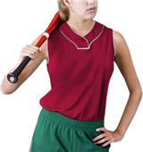 Women's Cool Mock Sleeveless Softball Jerseys
