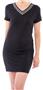 Lounge Dress with Spandex and Striped Trim, Women's