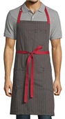 Uncommon Threads Rebel Bib Apron CLASSIC BROKEN TWILL/RED WEBBING Primary