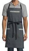 Uncommon Threads Renegade Bib Apron ZIGZAG DENIM Primary