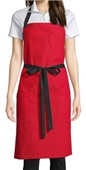 Uncommon Threads Aura Bib Apron RED/ BLACK WEBBING Primary