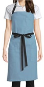 Uncommon Threads Aura Bib Apron BLUE GRAY/ BLACK WEBBING Primary