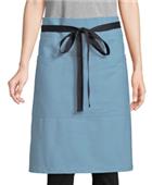 Uncommon Threads Mod Waist Apron BLUE GRAY/BLACK WEBBING Primary