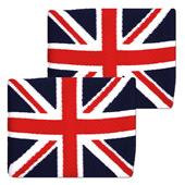 Unique Sports United Kingdom England Flag Wristbands (PAIR)