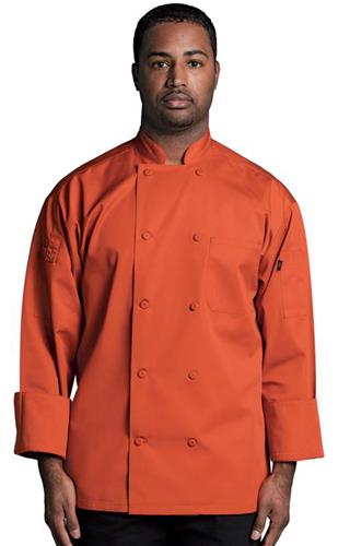 Orange chef coat best sale