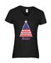 Epic Ladies American Christmas V-Neck Graphic T-Shirts