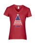 Epic Ladies American Christmas V-Neck Graphic T-Shirts