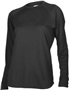 Women's Long Sleeve Loose Fit Performance Shirt BLACK Primary