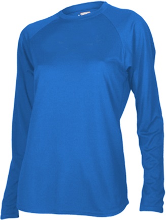 Women's Long Sleeve Loose Fit Performance Shirt. Printing is available for this item.