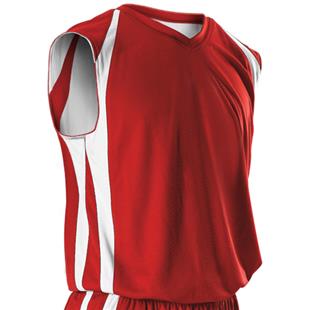 Alleson Athletic A105BA Adult NBA Blank Reversible Game Jersey - Wine