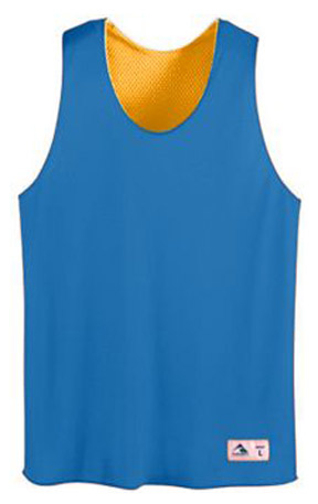 Augusta Youth Tricot Mesh Reversible Tank ROYAL GOLD