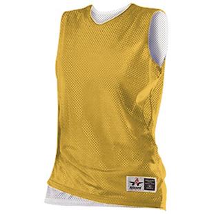 Toptie Reversible Basketball Jerseys Men's Tank Top Mesh Tank Lacrosse  Jersey for Adult Youth-Yellow/White-S 