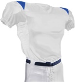 Adult Trojan Football Pro Brite Mesh Body Jerseys WHITE/ROYAL Primary