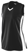 Augusta Womens Wicking Mesh Powerhouse Athletic Jersey 527 BLACK/ WHITE Primary