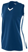 Augusta Womens Wicking Mesh Powerhouse Athletic Jersey 527 NAVY/ WHITE Primary