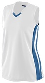 Augusta Womens Wicking Mesh Powerhouse Athletic Jersey 527 WHITE/ NAVY Primary