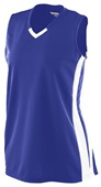 Augusta Womens Wicking Mesh Powerhouse Athletic Jersey 527 PURPLE/ WHITE Primary