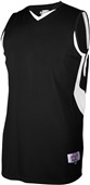 Adult Youth Weave Flatback Mesh Basketball Jerseys BLACK/WHITE Primary