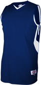 Adult Youth Weave Flatback Mesh Basketball Jerseys NAVY/WHITE Primary