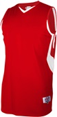 Adult Youth Weave Flatback Mesh Basketball Jerseys SCARLET/WHITE Primary