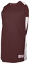 Adult /Youth Sleeveless Basketball Jerseys MAROON/WHITE Primary