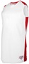 Adult /Youth Sleeveless Basketball Jerseys WHITE/SCARLET Primary