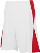 Adult 9" Flatback Mesh Diamond Basketball Shorts No Pockets