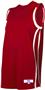 Adult /Youth Sleeveless, 2-Color Basketball Jerseys CARDINAL/WHITE Primary