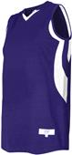 Women's 2-Color, Accented Basketball Jersey PURPLE/WHITE Primary