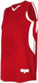 Women's 2-Color, Accented Basketball Jersey SCARLET/WHITE Primary