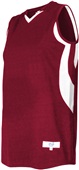Women's 2-Color, Accented Basketball Jersey CARDINAL/WHITE Primary