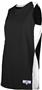 Women's 2-Color Sleeveless Basketball Jerseys BLACK/WHITE Primary