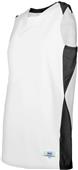 Women's 2-Color Sleeveless Basketball Jerseys WHITE/BLACK Primary