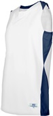 Women's 2-Color Sleeveless Basketball Jerseys WHITE/NAVY Primary