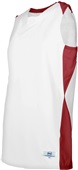 Women's 2-Color Sleeveless Basketball Jerseys WHITE/CARDINAL Primary