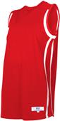 Womens Low Post Fitted Flatback Mesh Basketball Jersey SCARLET/WHITE Primary