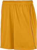 Augusta Adult 6" Youth 5" Wicking Athletic Short with Piping No Pockets