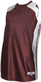 Women's Reversible Dazzle/Eyelet Mesh Basketball Jerseys Outside: MAROON, Inside: WHITE Primary