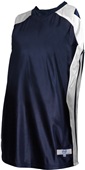 Women's Reversible Dazzle/Eyelet Mesh Basketball Jerseys Outside: NAVY, Inside: WHITE Primary