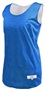 Womens Eyelet Mesh Polyester Reversible Basketball Jersey Tank Outside: ROYAL, Inside: WHITE Primary