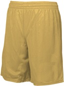 Mens 9" /Youth 8" Eyelet Mesh, Lined Shorts (No Pockets) "Cardinal,Maroon,Scarlet,Gold"
