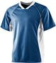 Adult/ Youth Wicking 2-Color Soccer Jersey NAVY/ WHITE Primary