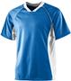 Adult/ Youth Wicking 2-Color Soccer Jersey ROYAL/ WHITE Primary