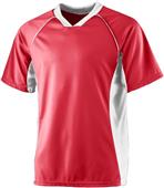 Augusta Sportswear Adult Youth Wicking Soccer Shirt RED/ WHITE Primary
