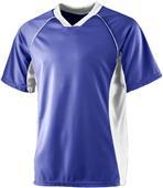 Augusta Sportswear Adult Youth Wicking Soccer Shirt PURPLE/ WHITE Primary