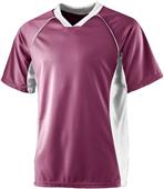 Augusta Sportswear Adult Youth Wicking Soccer Shirt MAROON/ WHITE Primary