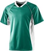 Augusta Sportswear Adult Youth Wicking Soccer Shirt DARK GREEN/ WHITE Primary