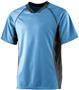 Adult/ Youth Wicking 2-Color Soccer Jersey COLUMBIA BLUE/ BLACK Primary